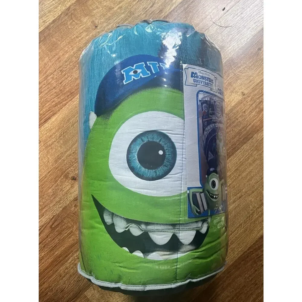 Disney Pixar Monster University 3 Piece Comforter Set Sham Bed Skirt NEW